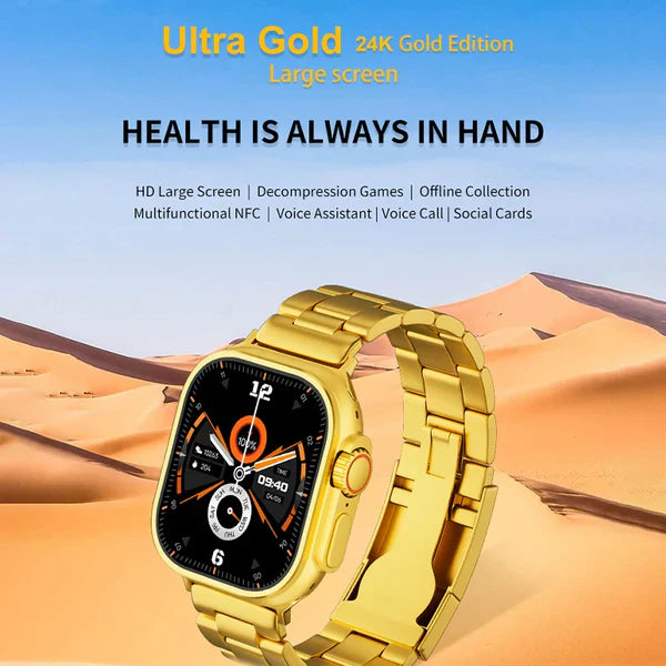 𝙓 𝙂𝙪𝙡𝙛 𝙈𝙖𝙧𝙩™ Gold Ultra Watch – ساعة جولد ألترا