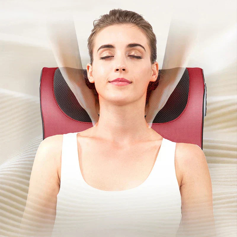 𝙓 𝙂𝙪𝙡𝙛 𝙈𝙖𝙧𝙩™ Red Pillow Massager – جهاز تدليك الوسادة الحمراء