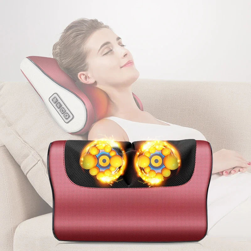 𝙓 𝙂𝙪𝙡𝙛 𝙈𝙖𝙧𝙩™ Red Pillow Massager – جهاز تدليك الوسادة الحمراء