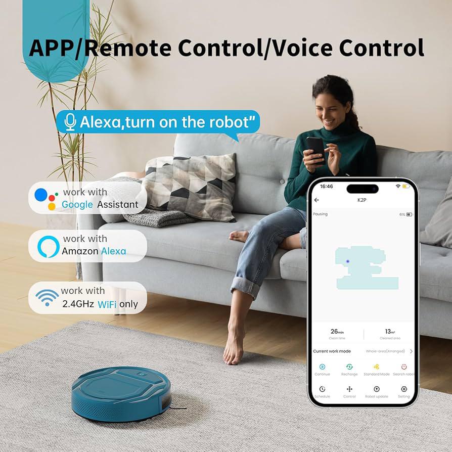 𝙓 𝙂𝙪𝙡𝙛 𝙈𝙖𝙧𝙩™Smart Robotic Vacuum Cleaner | المكنسة الذكية الروبوتية