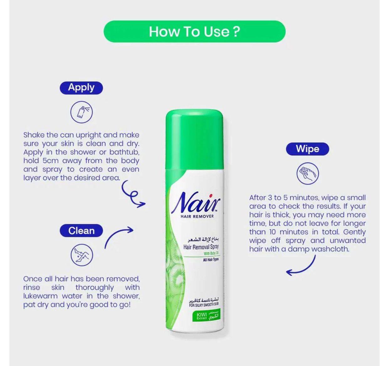𝙓 𝙂𝙪𝙡𝙛 𝙈𝙖𝙧𝙩 Nair Hair Removal Spray – بخاخ إزالة الشعر نير
