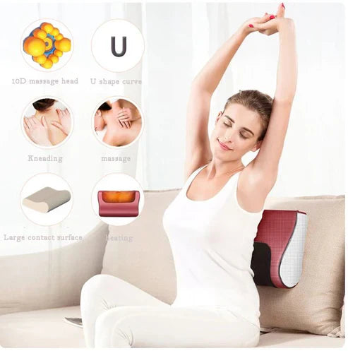 𝙓 𝙂𝙪𝙡𝙛 𝙈𝙖𝙧𝙩™ Red Pillow Massager – جهاز تدليك الوسادة الحمراء