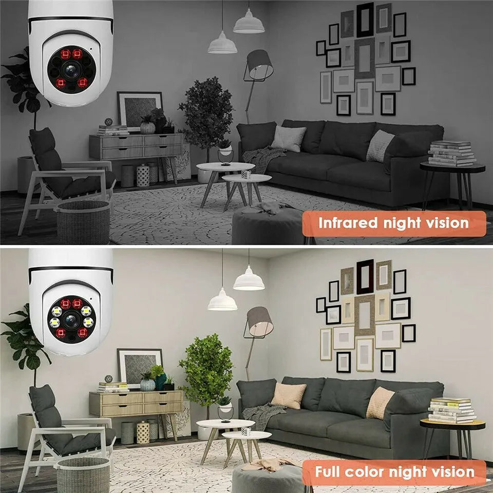 𝙓 𝙂𝙪𝙡𝙛 𝙈𝙖𝙧𝙩™ Night Vision Wireless Bulb Camera | الكاميرا اللاسلكية على شكل لمبة برؤية ليلية